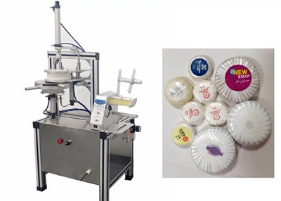Semi otomatik otèl savon wonn machin anbalaj savon